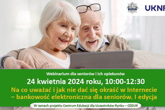 Webinarium CEDUR dla seniorów i ich opiekunów