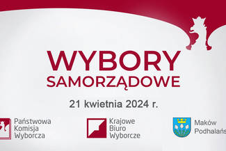 Informacja o  przeprowadzeniu ponownego głosowania w wyborach Burmistrza Makowa Podhalańskiego w dniu 21 kwietnia 2024 roku