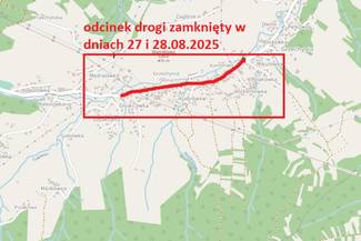 Czasowe zamknięcie odcinka drogi powiatowej Maków – Grzechynia – Zawoja