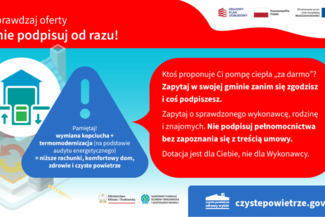 Ostrzeżenie dla wnioskodawców i beneficjentów Programu „Czyste Powietrze”