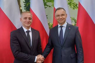 Radny Rady Miejskiej w Makowie Podhalańskim   z wizytą u  Prezydenta Rzeczypospolitej Polskiej