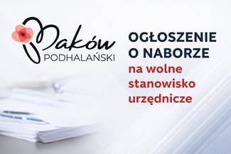 Otwarty konkurencyjny nabór na wolne stanowisko urzędnicze w Referacie Planowania, Inwestycji i Rozwoju