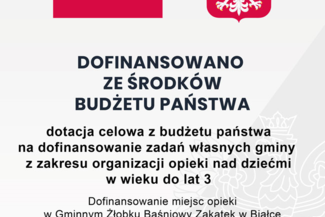 Dofinansowanie miejsc opieki w żłobku