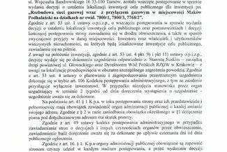 Obwieszczenie - rozbudowa sieci gazowej z przyłączem gazowym w m. Maków Podhalański na działkach 7800/1, 7800/3, 7768/2